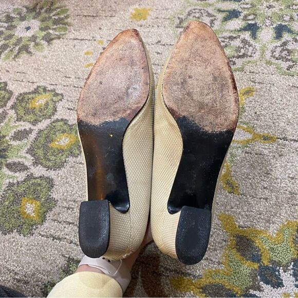 Vintage Stuart Weitzman snake heel pumps size 7 - Picture 3 of 9